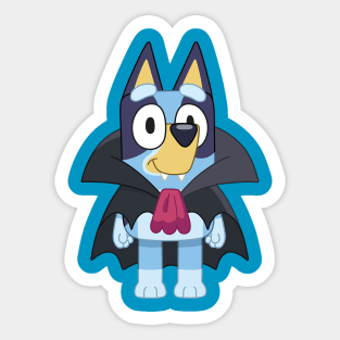 Halloween Bluey Vampire Sticker